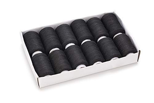 Set de hilo para coser 12 colores 40S/2 para máquina y mano miniatura 1
