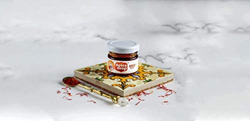 Image of Spice Drop Pure Saffron Extract - Kashmiri Saffron Essence for Cooking & Beverages - Instant Mixing, No Artificial Colors or Preservatives - Gluten-Free & Non-GMO - 20ml