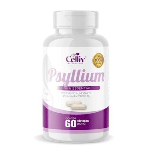 Psyllium 60 Cápsulas de 500mg Celliv