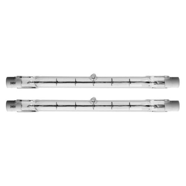 2x 03843 - 120W 240V 117.6mm Tungsten R7s Halogen Linear Replaces 150W