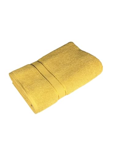 Image of SENSES By Riba Cotton Towels for Bath 550 GSM - Mustrad, 1 Pc | Super Soft, Large Size, Absorbent, Lightweight, Antimicrobial, Low Linting