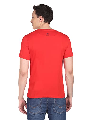 Image of U.S. POLO ASSN. Regular Men's Tshirts (UDTSHS0128 Red S)