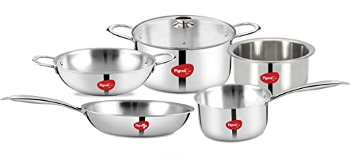 Pigeon Elite Stainless Steel Triply Tope 14cm, Gas Stove And Induction Compatible For Fast Cooking And Longer Heat Retention, Along With Even Heat Distribution- Silver For Rs. 497 @ 58% off Pigeon Elite Stainless Steel Triply Tope 14cm, Gas Stove And Induction Compatible For Fast Cooking And Longer Heat Retention, Along With Even Heat Distribution- Silver For Rs. 497 @ 58% off
