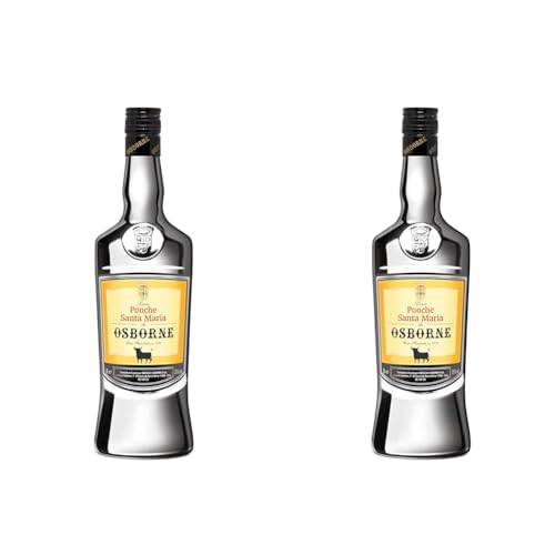 Osborne Ponche Santa María Bebida Espirituosa a Base de Brandy de Jerez, 1L (Paquete de 2)