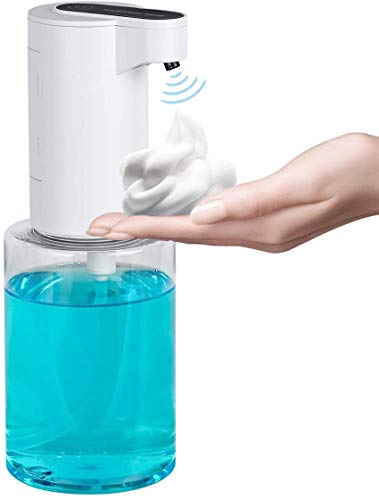 Automatic Soap Dispenser, Touchless Smart Foaming Soap Dispenser, Infrared Motion Sensor Hand Free Soap Dispenser Battery Operated, Long Standby for Bathroom Kitchen Office