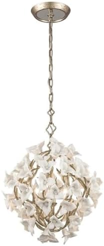 Corbett Lighting Lily - Four Light Small Pendant -Traditional Installation