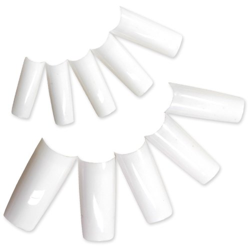 500 PCS White French False Nail Tips Art UV GEL Acrylic with Box Size 0-9