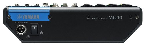 Image of Yamaha MG10 10-Input Stereo Mixer, XLR Connectivity, Black