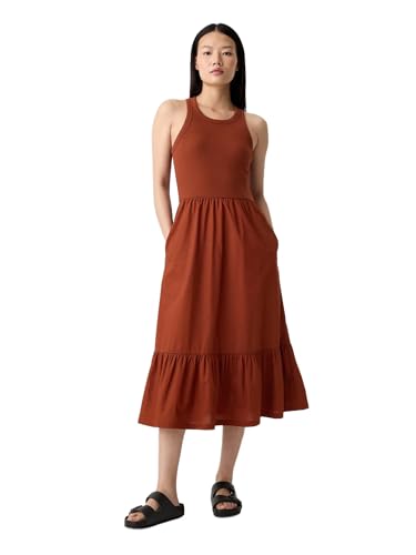 Image of Gap Women's Mixed Media Midi Dress