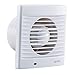Produktbild Badlüfter Wand-Ventilator Ø 100/120mm (weiß) passt für hause, büro, krankenhäuser, küche, badezimmer, toiletten - Weiß, 4 Zoll