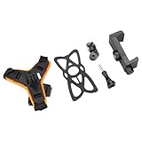 Rulbelok Against Headpiece Camera Parenthesis Set 5 Divisions Modifiable Chinband Mount for Action Cameras Smartphones Motorbike Cycle Recording Motorbike Headpiece Mount
