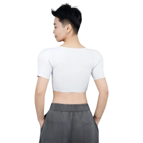 Camiseta interior sin mangas de compresión pectoral con relleno Muteitt 6