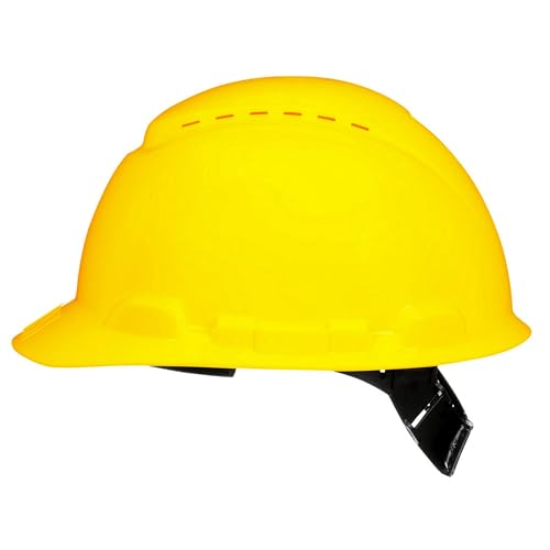 3M Vented Hard Hat with Pinlock Adjustment Yellow 12 per case