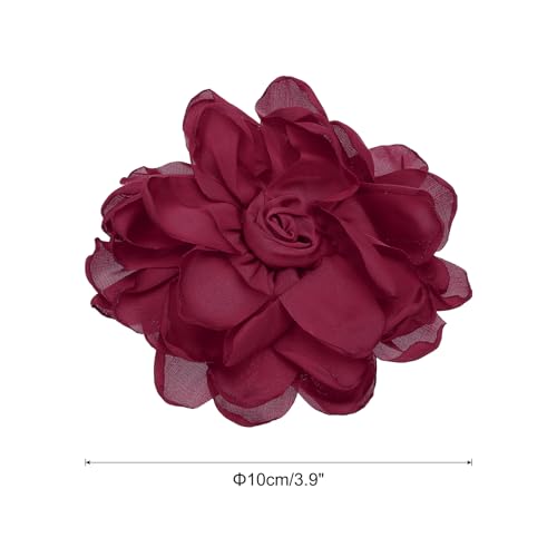 Image of PATIKIL Rose Flower Hair Clips, Fabric Brooch Pins for Women Wedding Party Dance Dress Clothes Accessories Valentine's Day Gifts