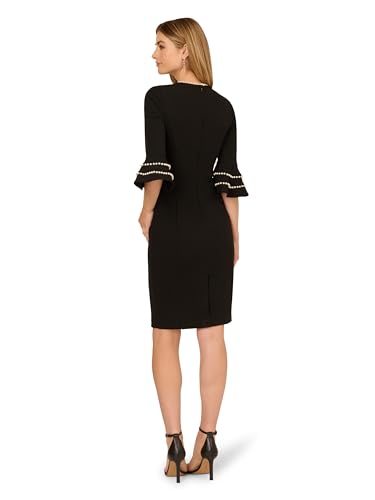 Adrianna Papell Women's Pearl Trimmed Midi Dress2