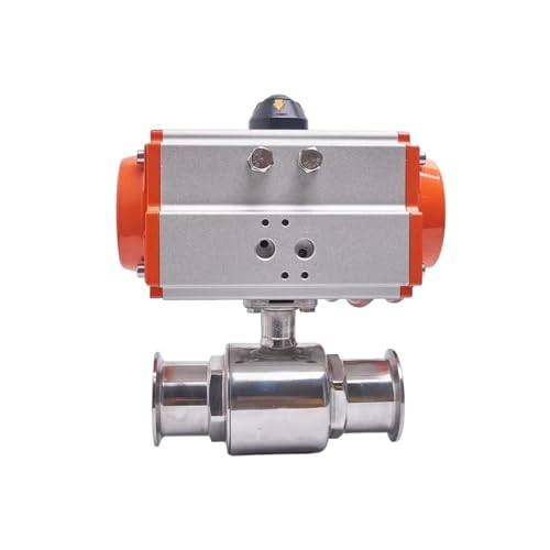 Vanne à bille pneumatique 19 mm acier inox 304 commande automatique