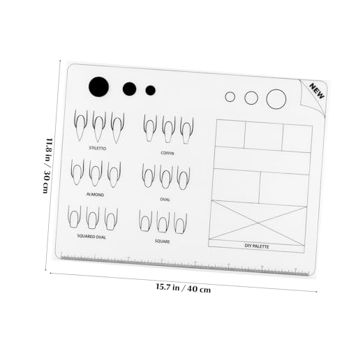Ipetboom Tapete de Entrenamiento para Uñas Acrílicas 15.7X11.8in miniatura 2