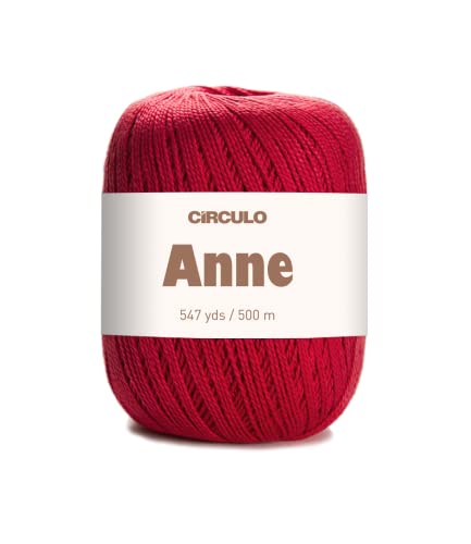 Image of CIRCULO Anne Yarn for Crocheting & Knitting, 100% Mercerized Brazilian Virgin Cotton, Soft Fingering Weight, 547 Yds, 5.19 Oz - Color 3581 Pepper