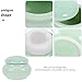Luxshiny Mini Ceramic Cream Jar Round: 1pc Cosmetic Storage Jars With Lids Vintage Cosmetics Jar Rouge Jar Travel Size Airtight Lotion Container For Home Travel Makeup Bag 4.6 * 3.5cm (Emerald green)