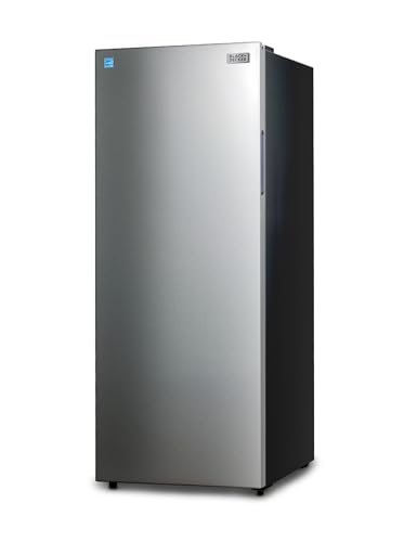 BLACK+DECKER 11 Cu. Ft. Convertible Freezer Refrigerator, Upright Freezer with Glass Shelves,...