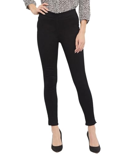 NYDJ Pull-On Skinny Ankle Slit in Black