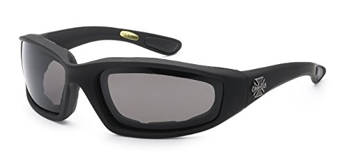 Chopper 5Zero1 Gangster Mens Women Biker Foam Padded Matte Motorcycle Goggles Sunglasses
