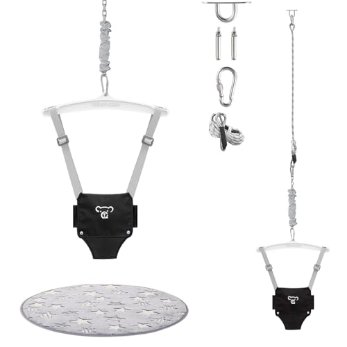 Baby Jumper with a Ceiling Hook for Infant & Toddlers, Door Jumper with Adjustable Chain, Protable...