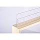 Rayher 62839505 Holz-Rahmen zum Stellen, natur, 11,5 x 16 x 3,5 cm, Massivholz mit doppelter Acrylscheibe, Bilderrahmen, Fotorahmen, Holzrahmen FSC zertifiziert, klein