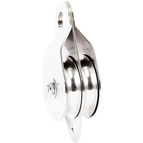 Portable Winch Co. PCA-1273 Stainless Steel Double Swing Side Snatch Block