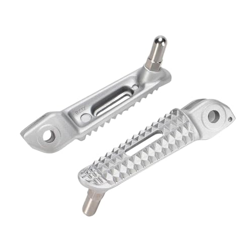 ペダル オートバイアクセサリーペダルフットレストフットペグ に適合する トライアンフトライデント660タイガースポーツデイトナ660スピードツイン1200(銀,フロント)