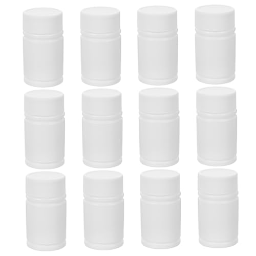 Abaodam 12Piezas Frascos De Pastillas Para Almacenar Medicamentos y Cosméticos Resistentes y Compactos Perfectos