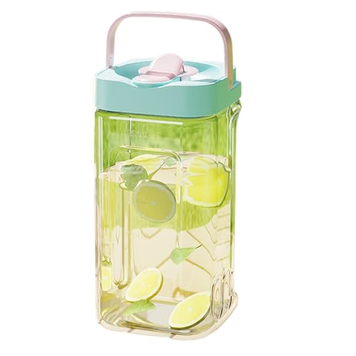 Dispensador de agua para frigorífico, dispensador de bebidas para frigorífico, jarra de agua de 3,5 L, jarra de leche, recipiente con protección contra fugas, dispensador de gran capacidad para