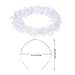 mifengda 10 Pieces Angel Halo Headband Feather Angel Halo Headband Costume Halo Headbands for Halloween Party Christmas (White)