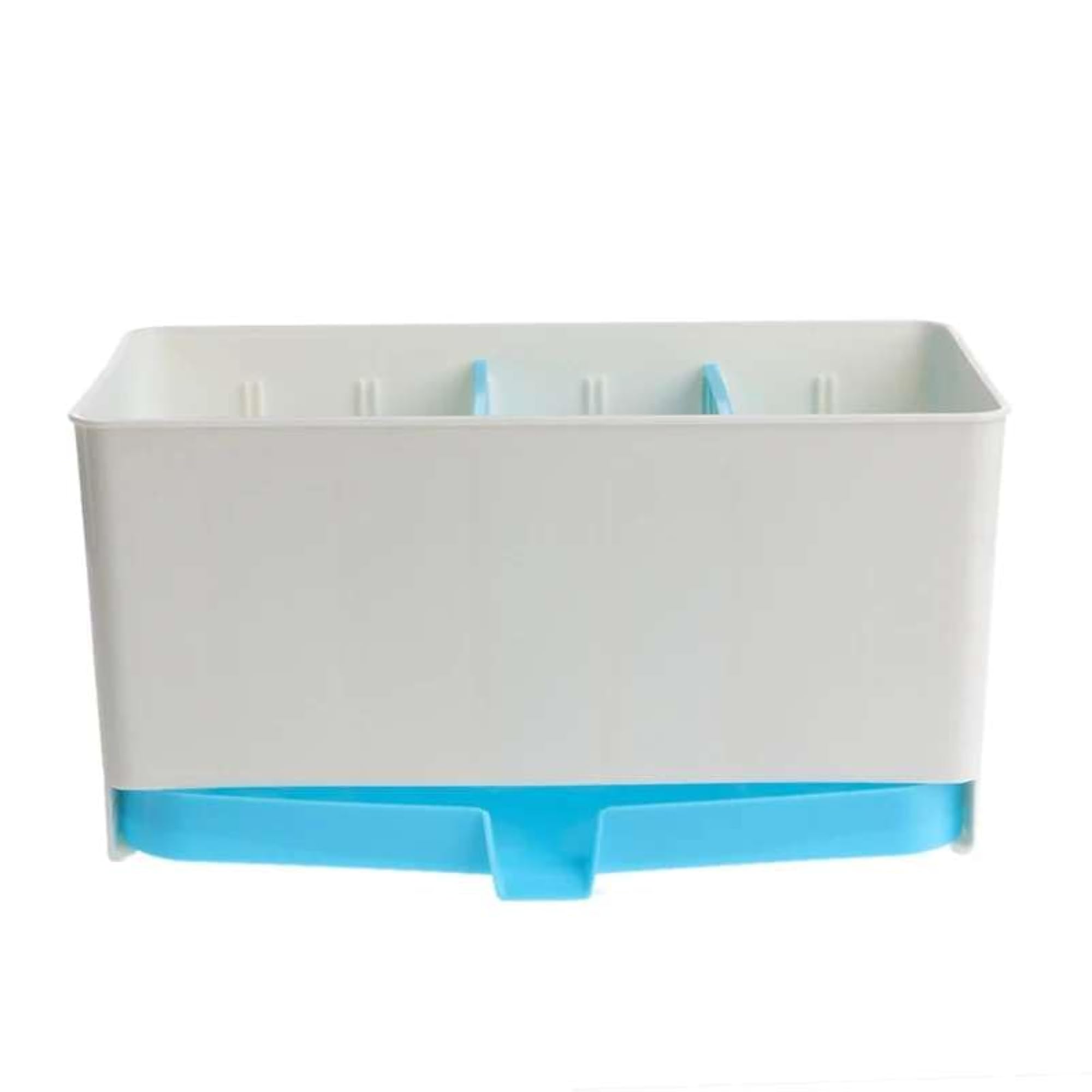 Kitchen Sink Organizer: Utensil Holder, Sponge Caddy & Cutlery Drainer