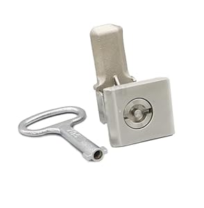 GNAFIWEW MS813-B Edelstahl Vierkantschloss Schließzylinder 1St
