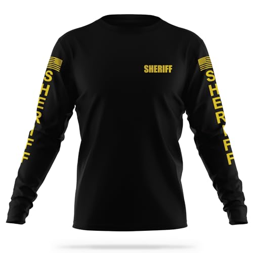 13Fifty Sheriff Training Utility Long Sleeve, Black/Gold, L