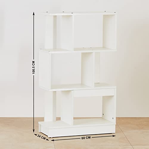 Image of Home Centre Helios Reynan 3-Tier Book Shelf - White