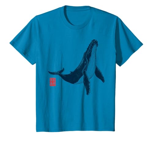 Océan Géant - Baleine avec Sceau japonais T-Shirt