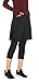 Westkun Femme Longueur Cheville Skapri Jupe 3/4 Legging Modeste Course à Pied Capri Jupe-Legging 2 en 1(Noir,XXL)