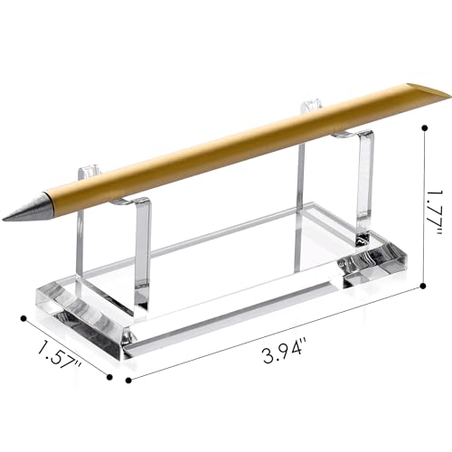 SANRUI Acrylic Pen Holder Display Stand, Shop Fountain Pencil Makeup Brush Rack, Ballpoint Pen Showholder, Paintbrush Drying Rack Organizer Desk for Home School Office Or Store Use - Image 3