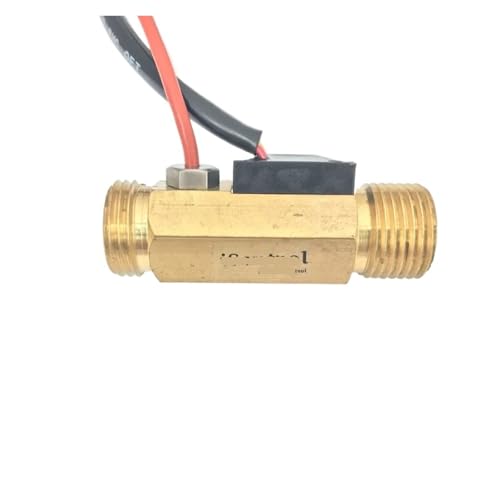 LBBCQVJK USC-HS21TLT Brass Hall Effect Water Flow Sensor with Temperature Sensor PT1000 1-30L/min Male G1/2