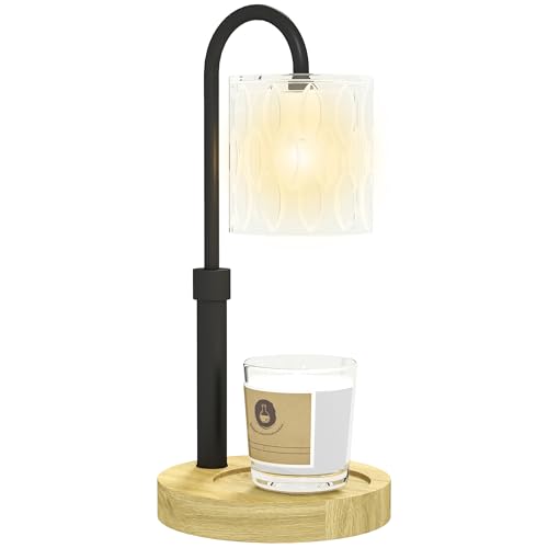 HOMCOM Lámpara de Mesita de Noche Lámpara