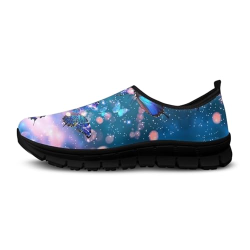 Image of Womens Slip On Walking Shoes Non Slip Loafer Breathable Holiday Travel Shoe Lightweight Casual Low Top Sneakers SizeUS 5.5-11.5
