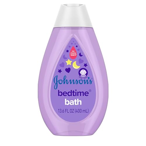 Image of Johnson's Baby TearFree Bedtime Bath with Soothing NaturalCalm fl., Purple, Aromas, 13.6 Fl Oz (Pack of 3)