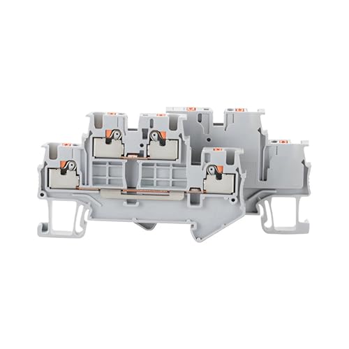 Conector eléctrico PTTB-1.5 de doble capa, bloque de terminales para carril DIN 5