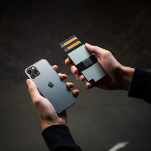 Image of Ekster Aluminum Cardholder Wallet for Men | Metal Wallets with RFID Blocking Layer | Slim & Minimalist Aluminum Wallet with Push Button for Quick Card Access (Graphite)