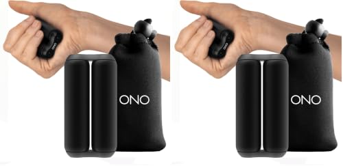 Image of ONO Roller - Handheld Fidget Toy for Adults | Help Relieve Stress, Anxiety, Tension | Promotes Focus, Clarity | Compact, Portable Design (Black, Junior Size - Aluminum) (Pack of 2)