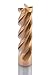 Accusize Industrial Tools 3/16'' 4 Flute, 3/16 by 3/16 by 5/8 by 2'' Solid Carbide End Mill, 1006-0316