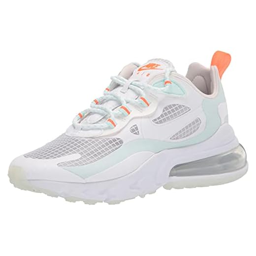 Nike W Air Max 270 React Se, Chaussure de Course Femme, White/White-Hyper Crimson-Teal Tint, 38 EU