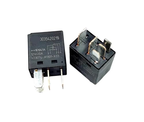Relais 12V 20A V23074A1301X33 à 5 broches pour une commutation électrique stable